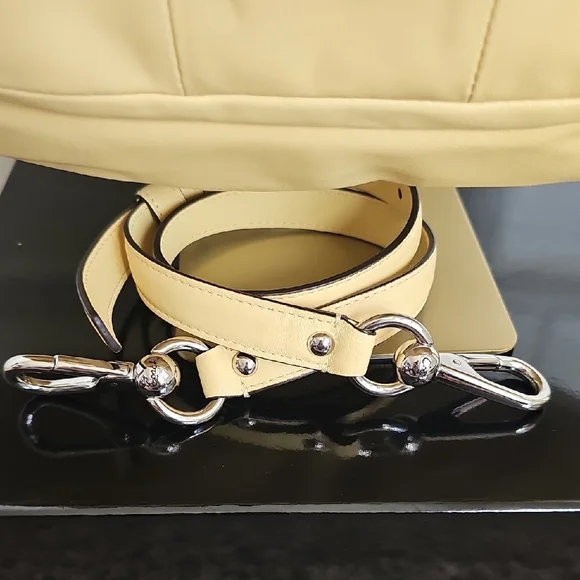 Coach NWT 2010 Kristin Yellow Leather Hobo Convertible Shoulder Bag MSRP $398 - Picture 9 of 14